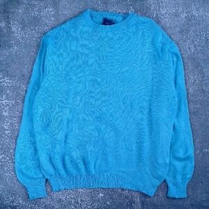 Vintage 90s sigallo Men's Blue Sweater Crewneck